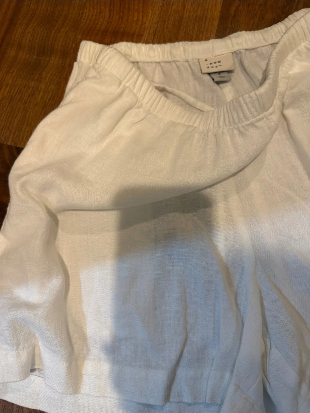 a new day White Women's Casual Linen-Look Shorts